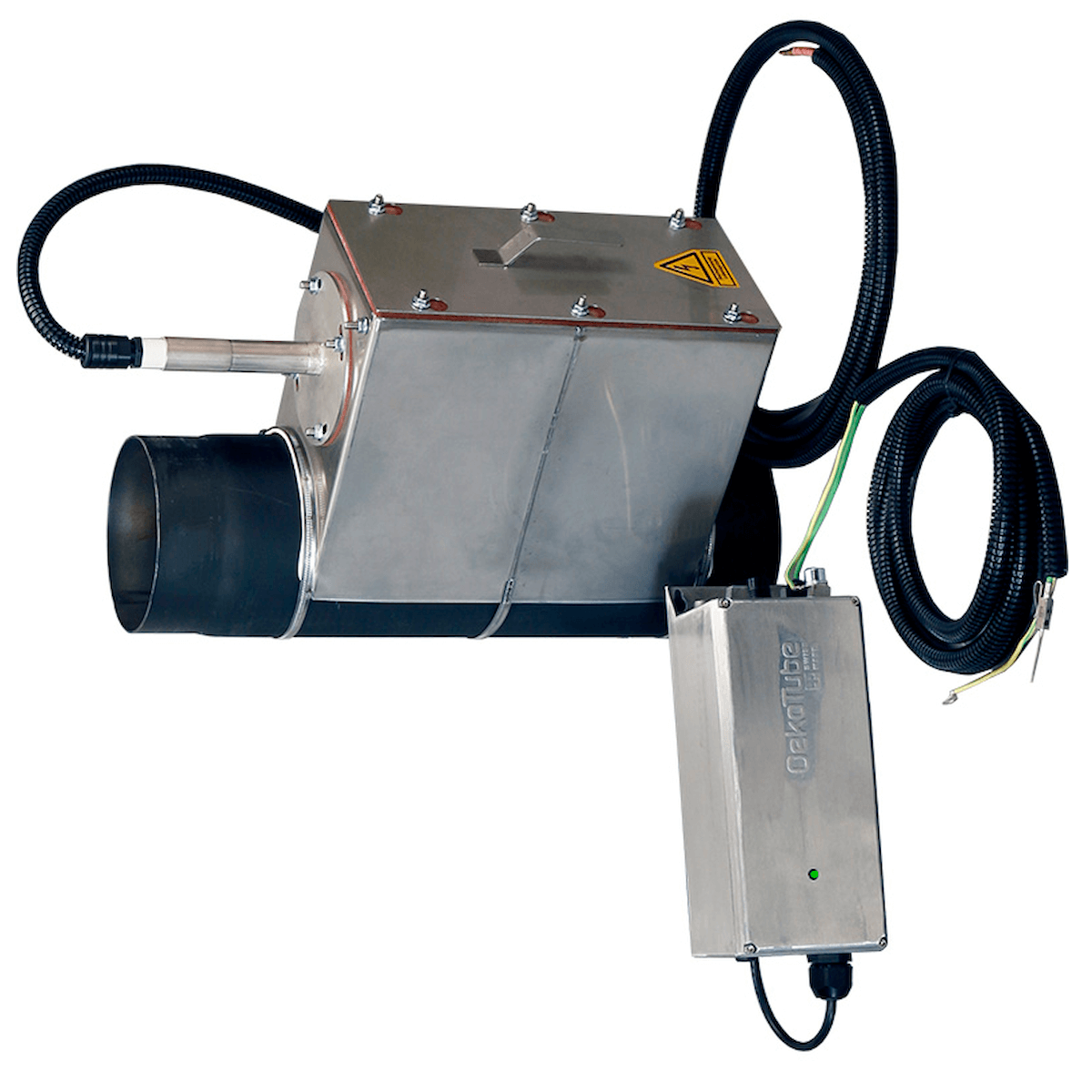 Partikelabscheider AT-PA-2 150 mit OekoTube Anschlußstück, ideal für Pellet- und Holzvergaserkessel ♻️🔥