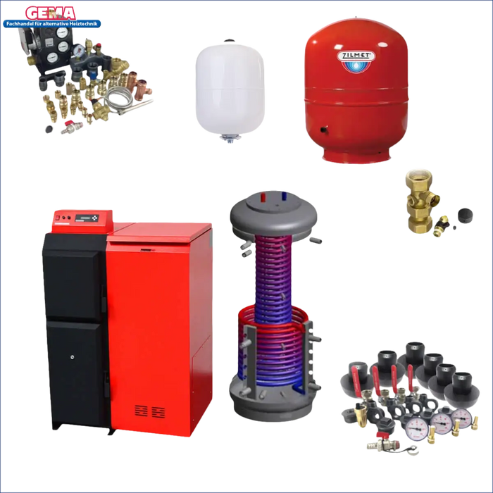 Heating system components of Thermoflux Pelling 25/135 mit Hygienespeicher mit 2 WT