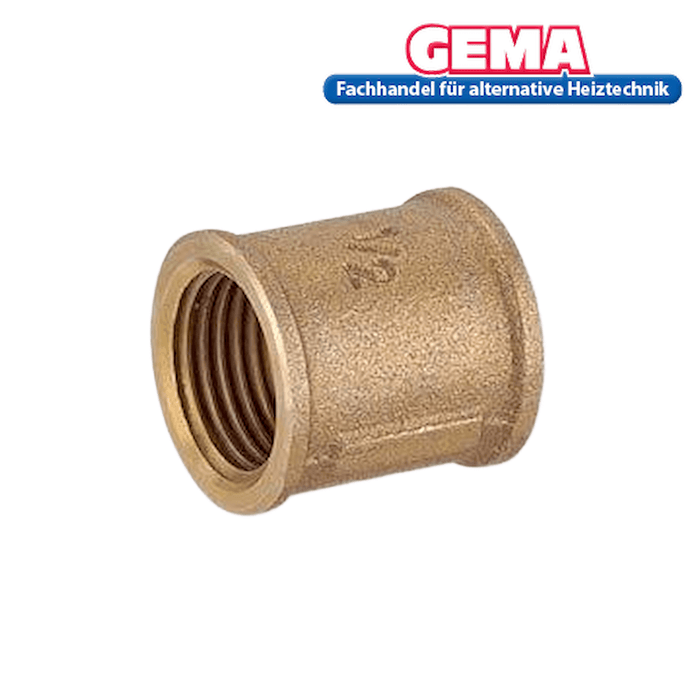 Rotgussmuffe 🛠️ aus Rotguss, verschiedene Durchmesser, ideal für Heizungsinstallationen 🔧.