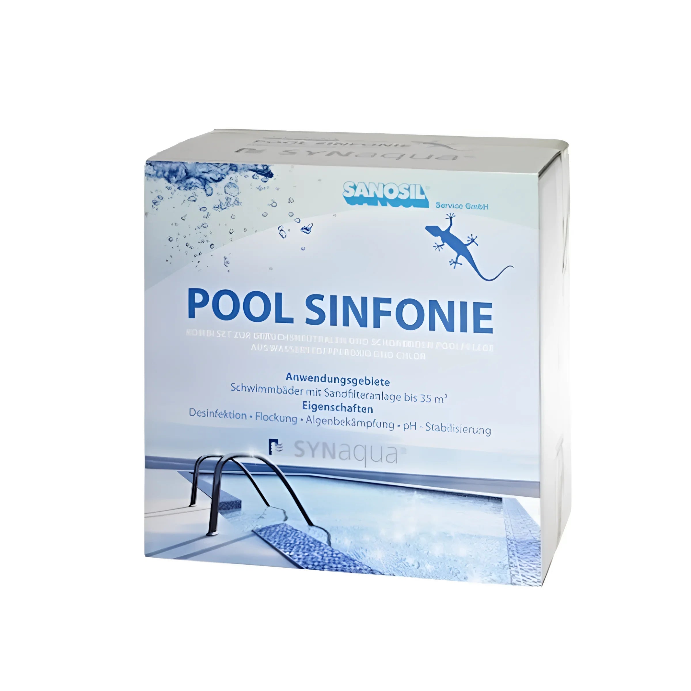 PoolSinfonie sanosil poolsinfonie innovatives wasserpflegesystem quattro tab für sauberes Poolwasser
