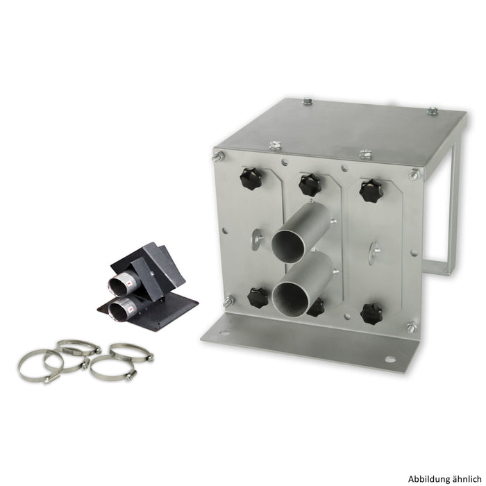 3/5-fach manuelle Umschalteinheit für Pellet 🔄💨, robust und zuverlässig für Saug- und Rückluftstrom.
