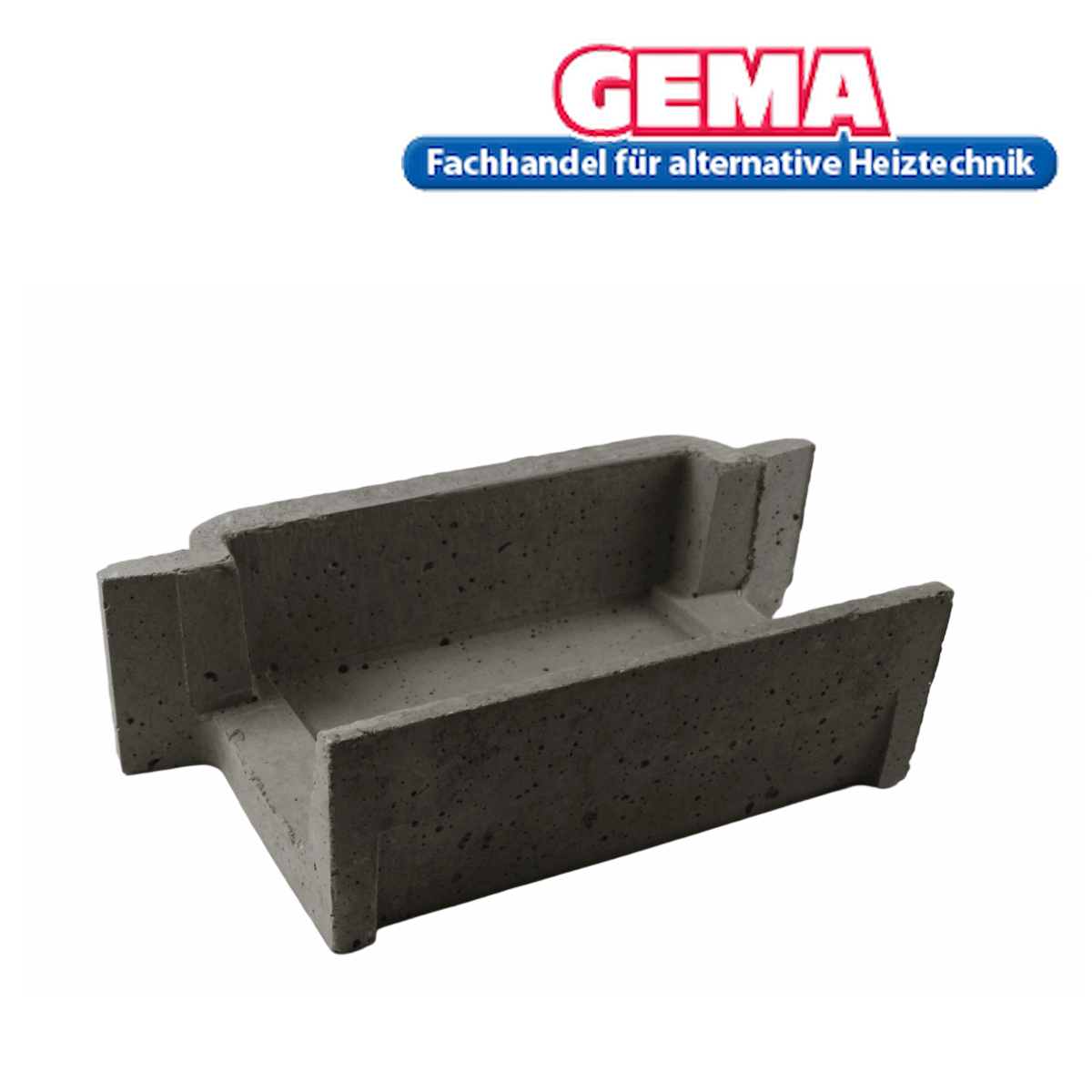 Grauer U-förmiger Schamottestein Brennkammer hinten für Attack SLX, original Ersatzteil