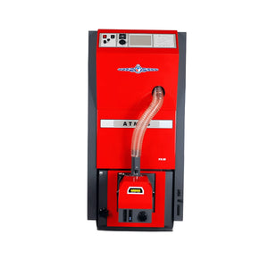 Red ATMOS PX10 Pelletkessel 🔥 für umweltfreundliche Heizung, förderfähig ohne Partikelabscheider. Jetzt Angebot anfordern!