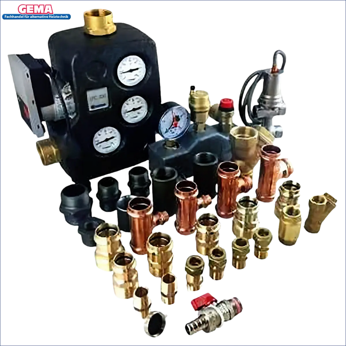 Assorted plumbing fittings and components für Thermoflux Pelling 35/150 + Pufferspeicher mit 1 WT