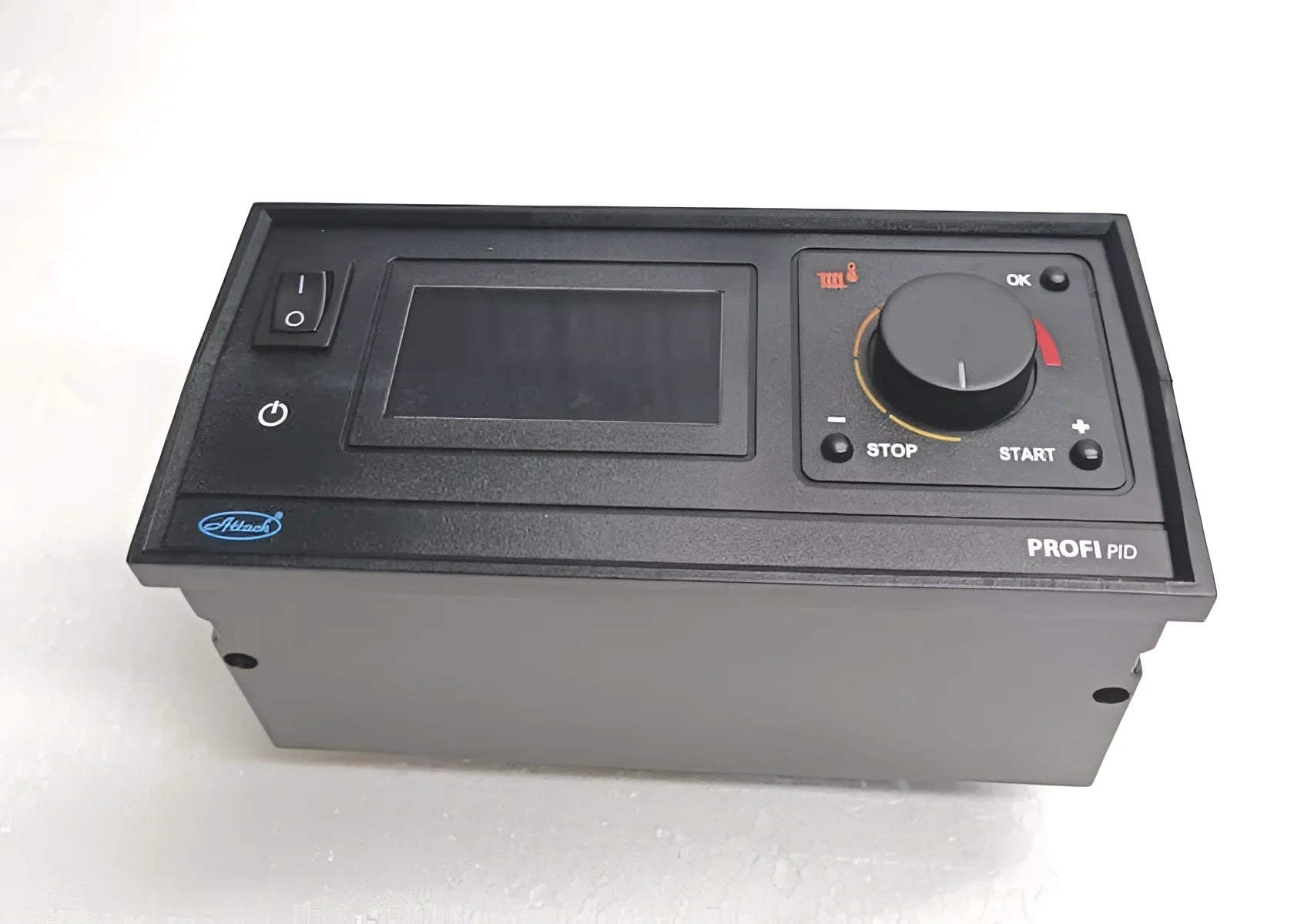 Schwarzes Attack Steuerelektronik RK-200 Bedienfeld mit Display und Knob