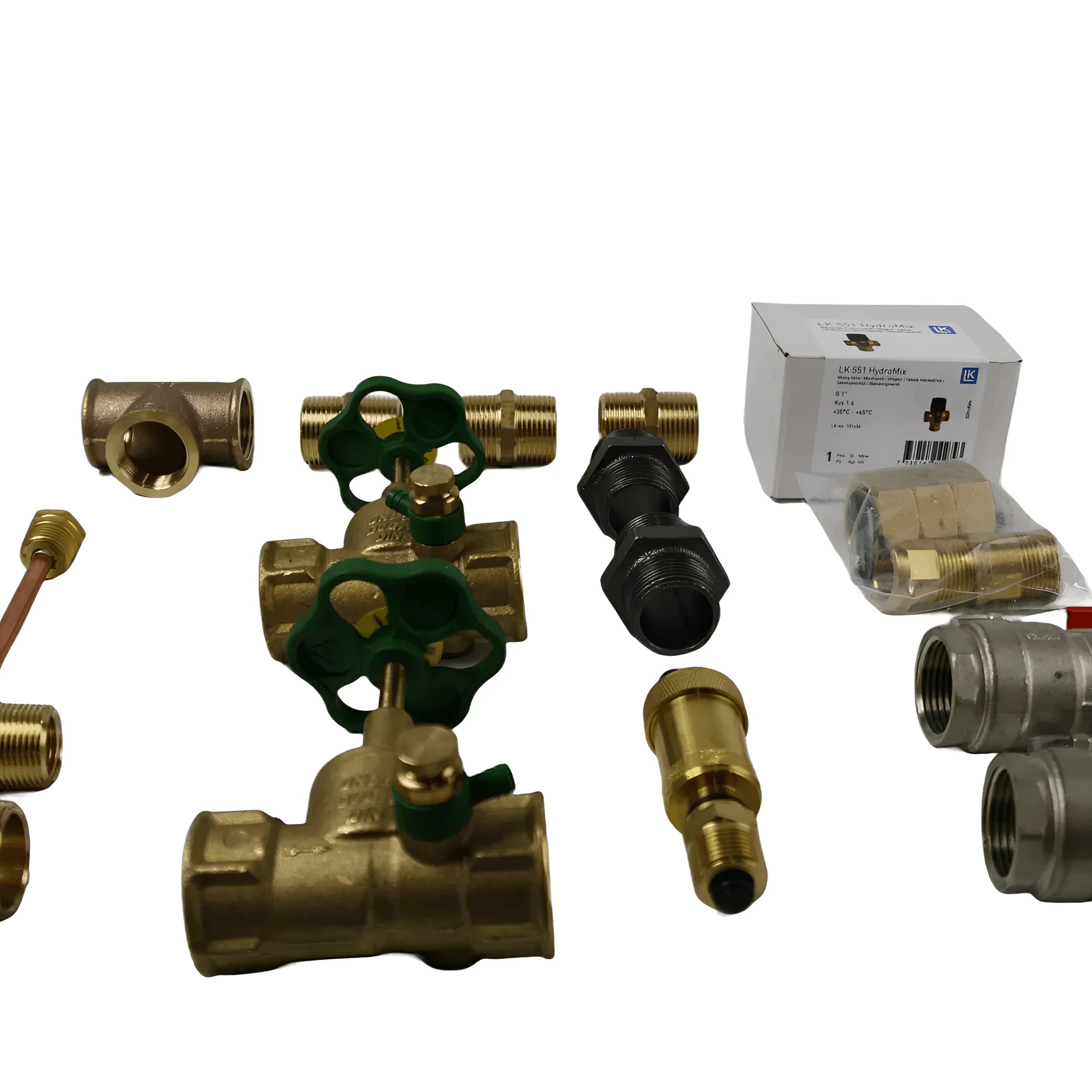 Assorted plumbing fittings for Sunex Fish S15 S15 Anschlusskasten and solar Rohrstopfen