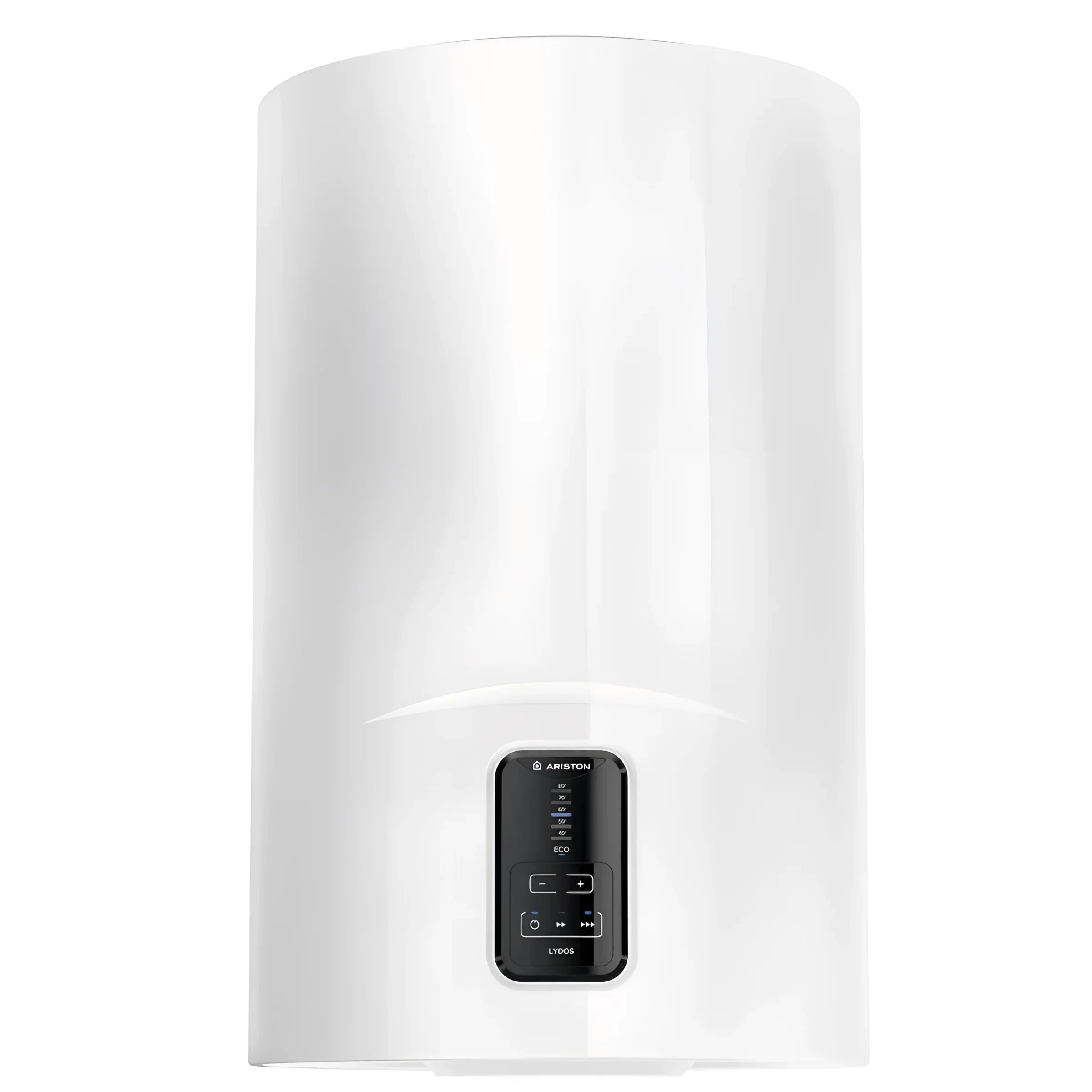 Weißer ariston lydos Wasserboiler mit digitaler shower ready anzeige und Wasser Plus-Technologie