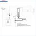Schematische Darstellung der Wasserheizung Installation für Durchlauferhitzer MDC 230 plus