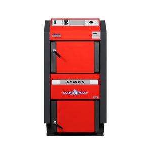 Heizkessel Holz Atmos GS40 🔥🔧 - effizient mit bis zu 87,1% Wirkungsgrad, ideal für Festbrennstoffe.