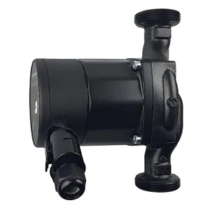 Schwarze Heizungspumpe mit Eco Flow-Technologie von DEFRO, energieeffiziente ecoflow energy heizungsumwälzpumpe