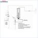 Diagramm eines Wassersystems für den Durchlauferhitzer MDC 230 plus 1.5 kW Heizstab
