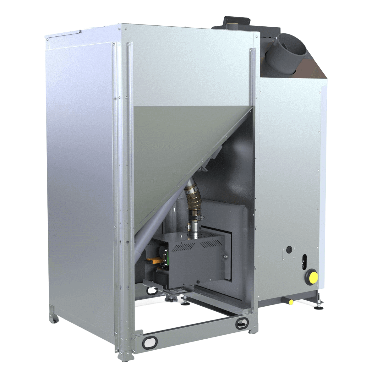 Industrieller Silbergoldofen im Produkt Pelletkessel Defro Komfort Ekopell 14 kW