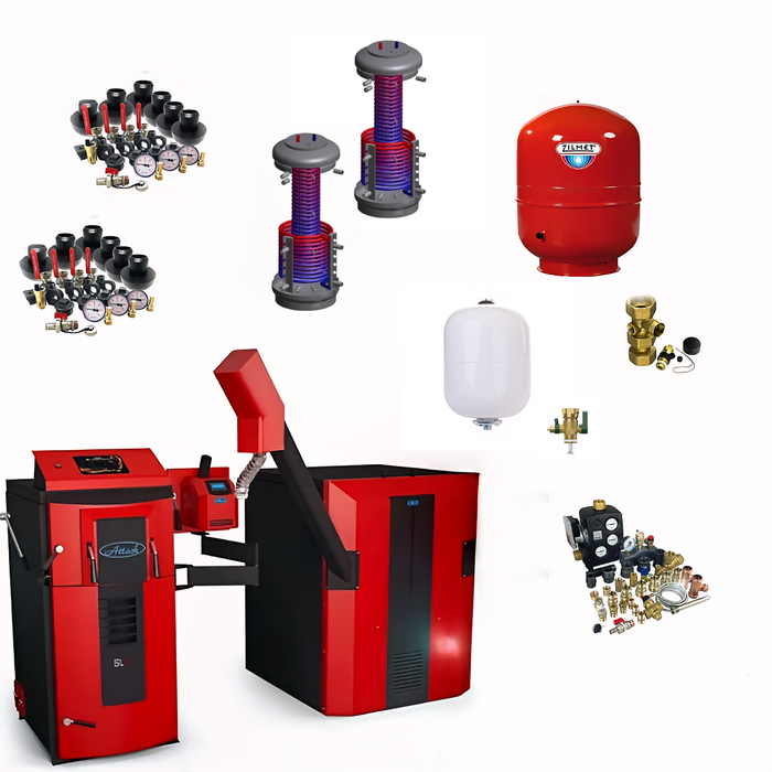Komplettpaket Attack SLX Kombi20 🔥 mit Hygienespeicher und 2 Wärmetauschern für effiziente Heizlösungen.