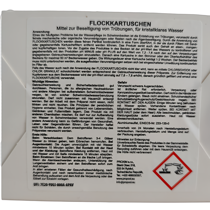 Flockungskartuschen