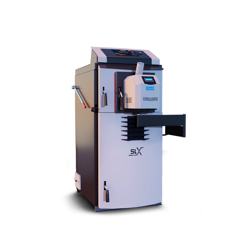 Caldera mixta Attack SLX 35 kW - leña y pellet - eficiente & Versátil