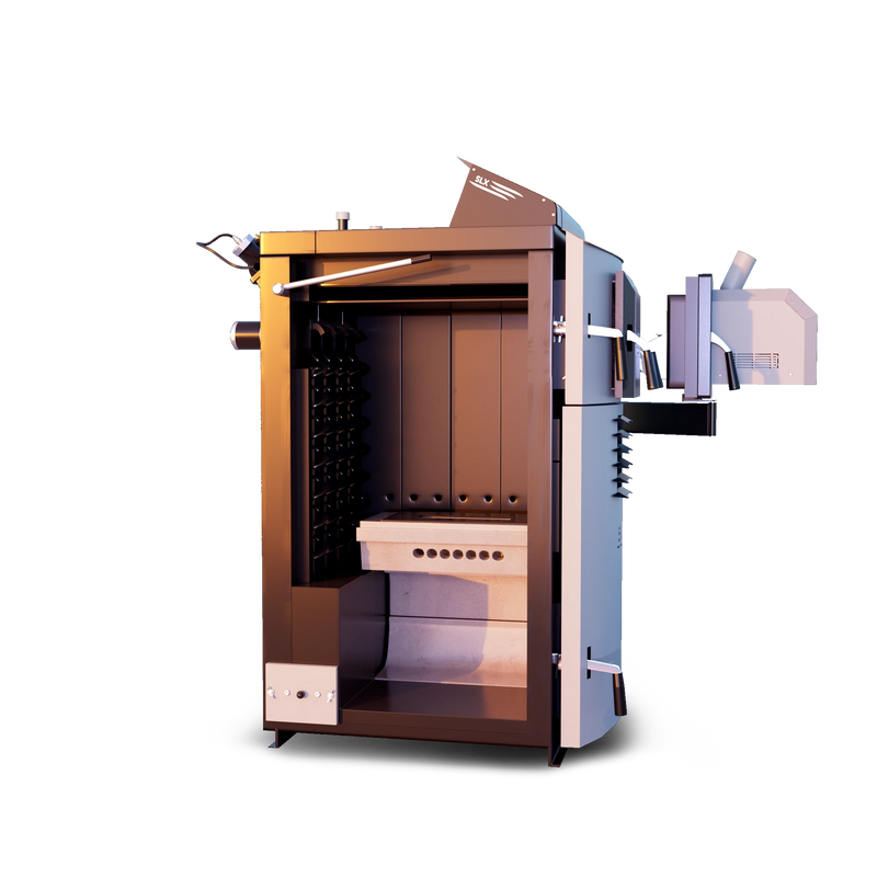 Caldera mixta Attack SLX 35 kW - leña y pellet - eficiente & Versátil