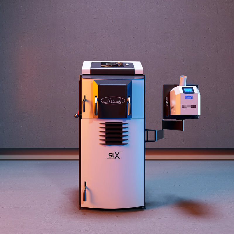 Caldera mixta Attack SLX 35 kW - leña y pellet - eficiente & Versátil