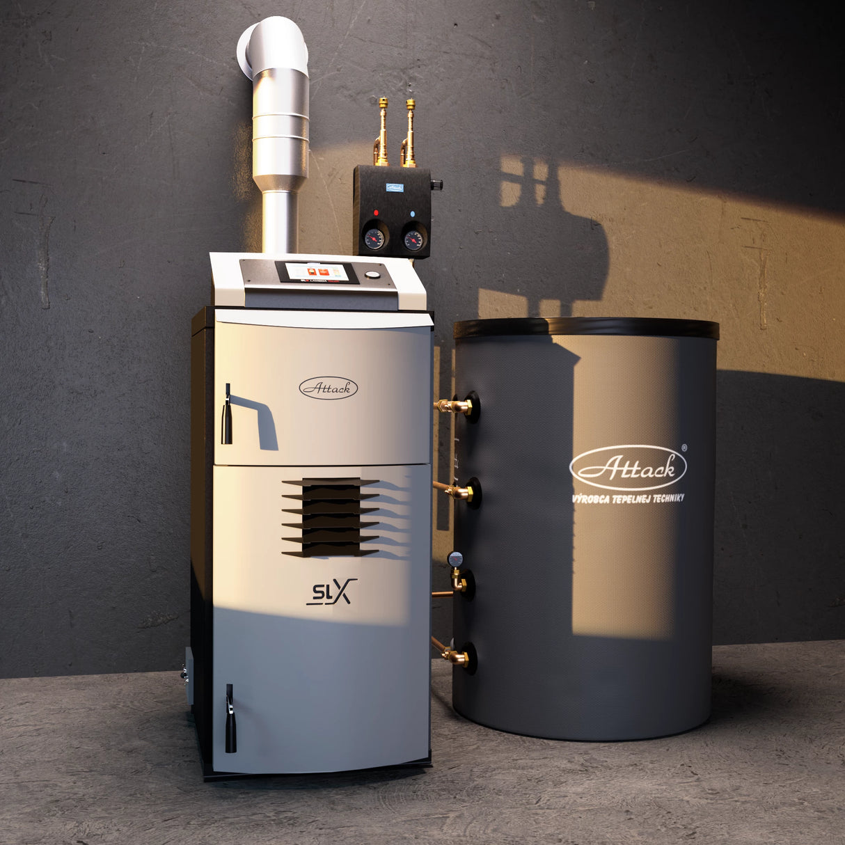 Αεριοποιητής ξύλου 50 kW ATTACK SLX 50 Profi