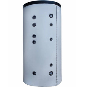 Weiße zylindrische Warmwasserspeicher Sunex Fish S2 X mit mehreren Anschlussports