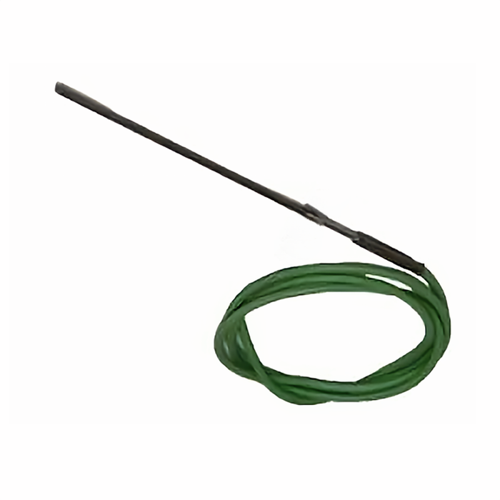🤖 Thermoflux Pelling Flammensensor mit grüner PVC-Leitung für sichere Flammenüberwachung in Industrieheizsystemen.