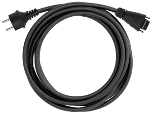 Schwarzes Stromkabel mit Stecker, ideal für elektrische Geräte und Photovoltaik-Systeme 🔌⚡