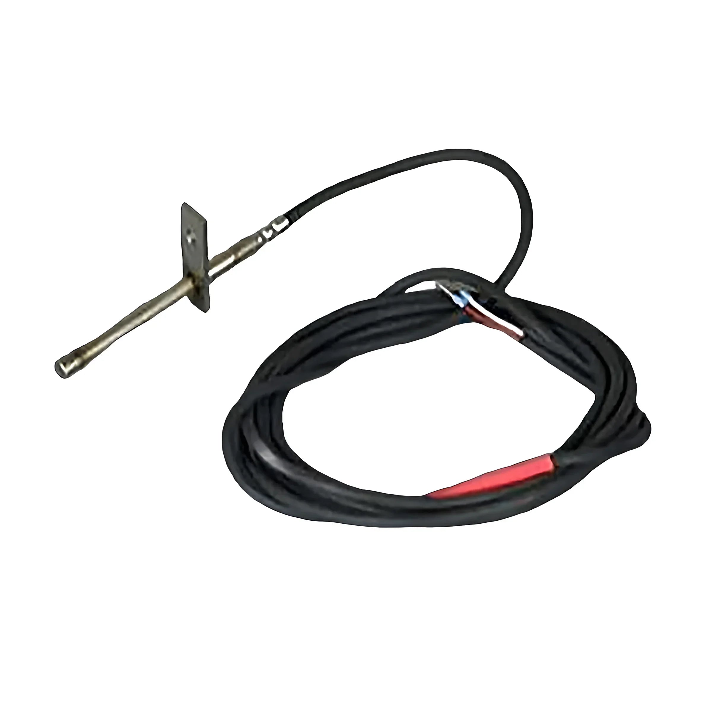 Metal Temperatursensor mit schwarzem Kabel für Attack Abgassensor Holz- und Pelletkessel