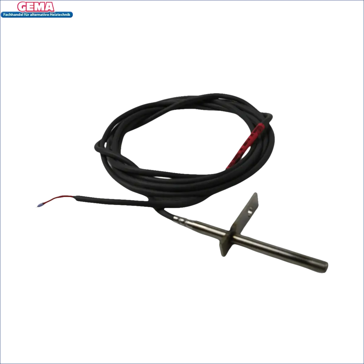 Metal Temperatursensor mit schwarzem Kabel für Attack Abgassensor Boilers und Boiler-Zubehör
