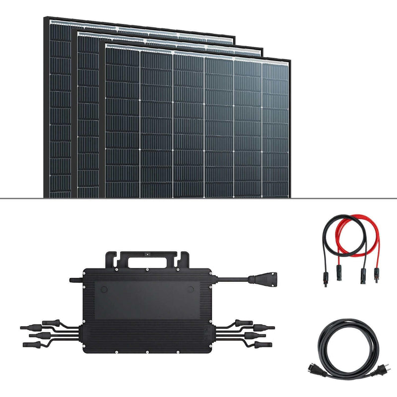 Balkonkraftwerk Set 870Wp mit HMS - 800W - 2T Mikrowechselrichter - GEMA Shop