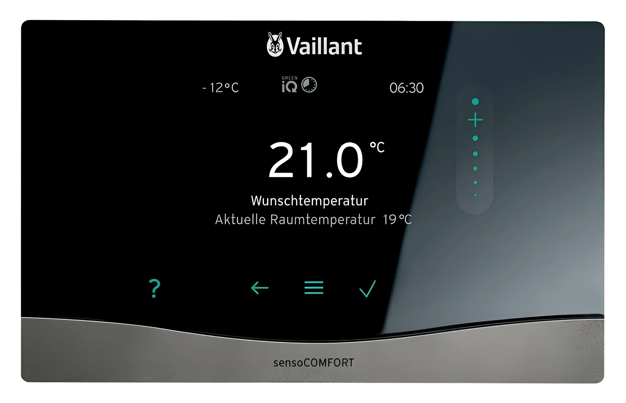 Vaillant Heizungsregler sensoCOMFORT VRC mit integrierter Ansteuerung, modernes Thermostat