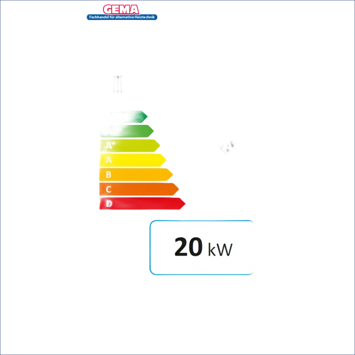 Energieeffizienzlabel für Defro Epsilon F Pelletkessel 20 kW mit A+ Bewertung