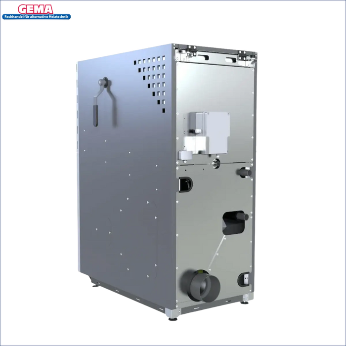 Silbernes industrielles Metallmaschine für Pelletkessel Defro Epsilon F 20 kW