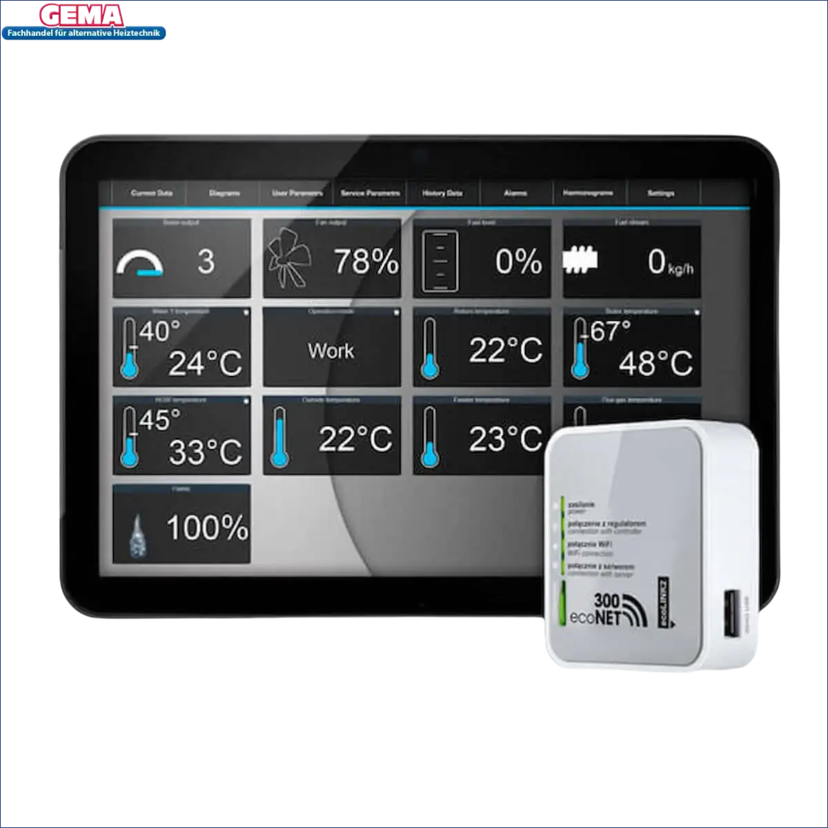 Smart Home Monitoring System mit ecoNET Software für bequeme Steuerung und ideale Lösung