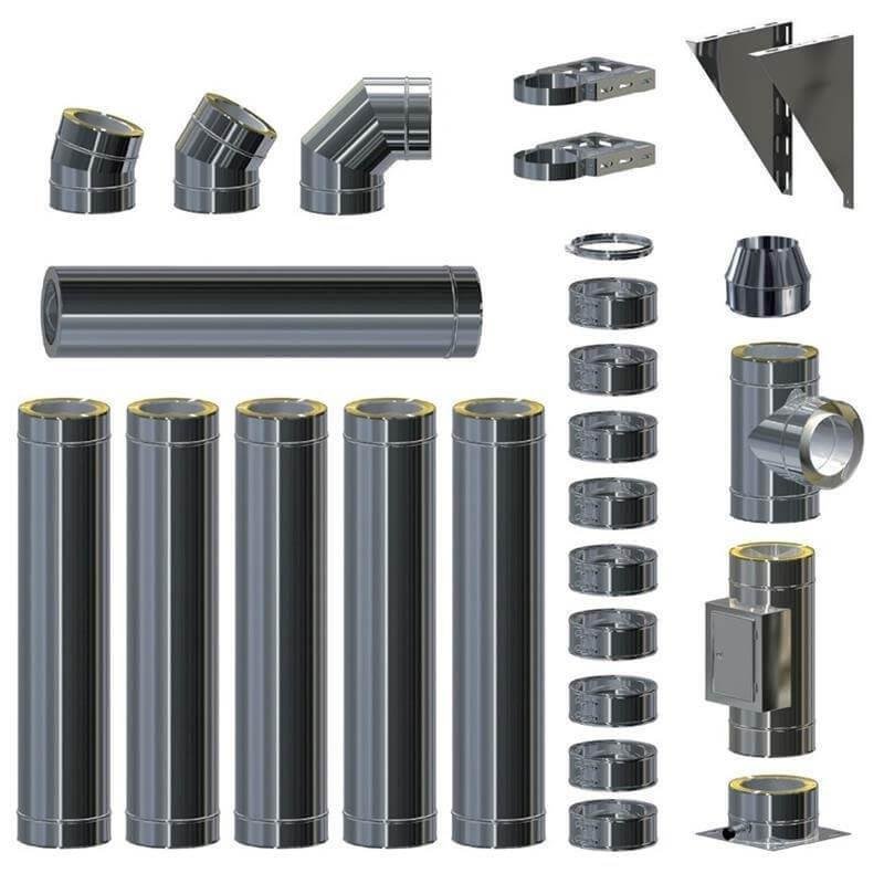 Edelstahlschornstein - doppelwandig - GEMA Shop