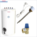 Weiße Warmwasserspeicher 150 Liter mit Zubehör und 1,5 kW Heizstab