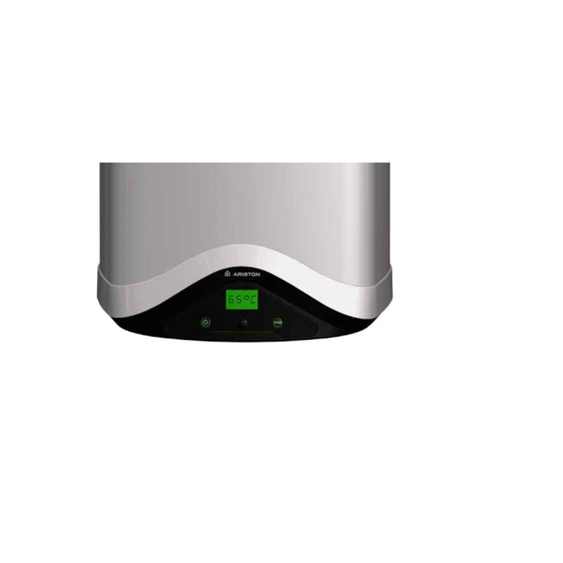 GEMA Shop Ariston NUOS EVO A+ 110 Trinkwasser-Wärmepumpe mit digitalem Display und silbernem Gehäuse