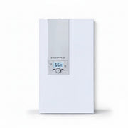 Weißer GEMA Shop DEFRO DBE Optima 24 kW Elektrokessel mit digitalem Display und zentralem Drehregler zur Wandmontage