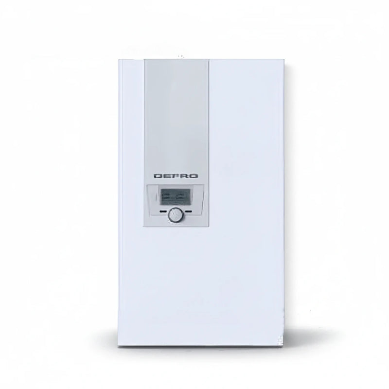 GEMA Shop DEFRO DBE Optima 24 kW Elektrokessel in Weiß mit digitalem Display und Drehregler zur Wandmontage