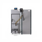 GEMA Shop DEFRO NEXTPILL 16 Plus Pelletkessel in Grau mit automatischer Pelletzufuhr und digitalem Display