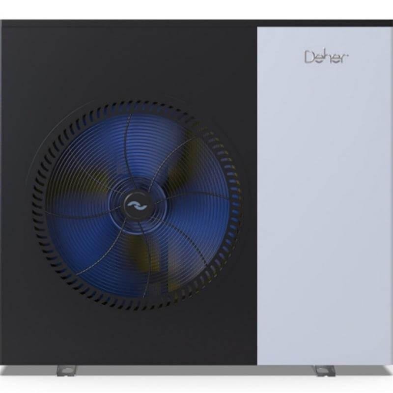 GEMA Shop Deher Airterm EVI DC Luft/Wasser-Wärmepumpe mit 23 kW in modernem, zweifarbigem Design