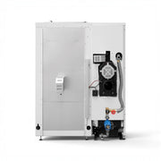 GEMA Shop HKS Lazar SmartFire EC21 Pelletkessel Rückansicht mit Anschlüssen und technischer Ausstattung