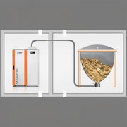 GEMA Shop HKS Lazar SmartFire Compact 15 Pelletkessel mit externem Pelletlager und automatischer Zuführung