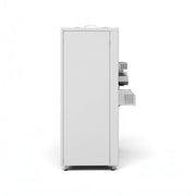 GEMA Shop HKS Lazar SmartFire EC15 Pelletkessel in weiss, Seitenansicht des vollautomatischen Heizkessels