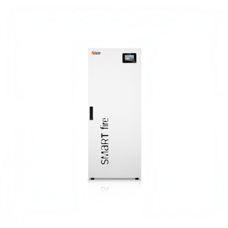 GEMA Shop HKS Lazar SmartFire 11/45 Standard Pelletkessel in Weiß mit Touch-Display und 11 kW Leistung
