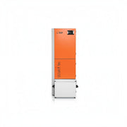 GEMA Shop HKS Lazar SmartFire 11/130 Pelletkessel in Orange und Silber mit 11 kW Leistung für Zentralheizungen