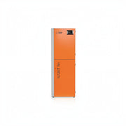 GEMA Shop HKS Lazar SmartFire 11/130 Pelletkessel in Orange mit digitalem Display und 11 kW Leistung