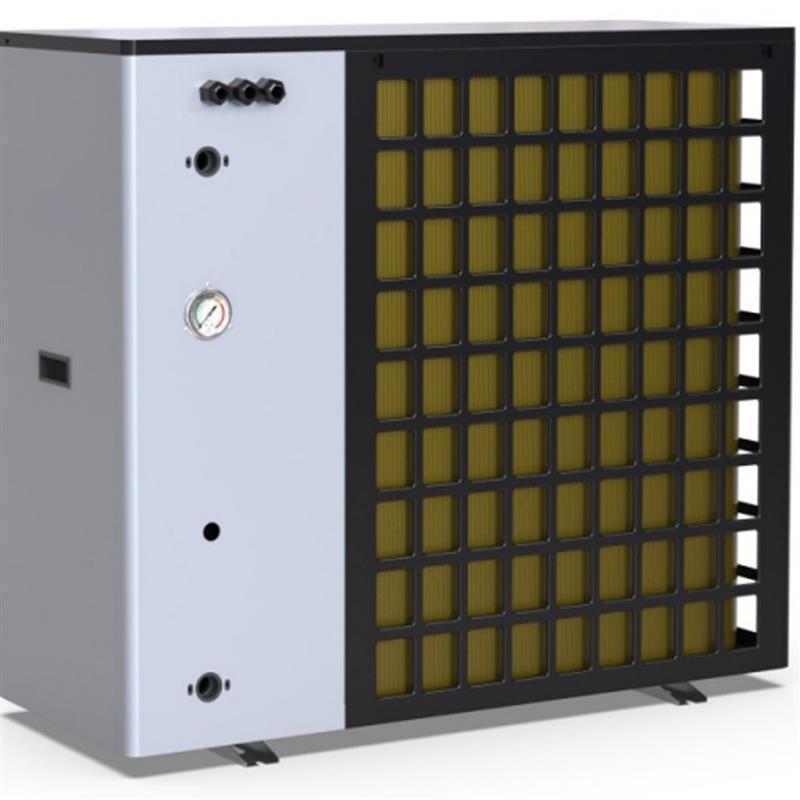 GEMA Shop Luft/Wasser-Wärmepumpe Deher Airterm EVI DC 23 kW mit weißem Gehäuse und schwarzem Lüftergitter