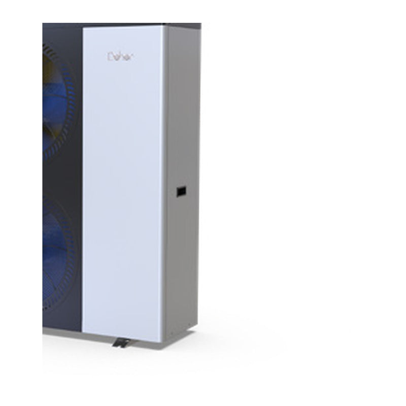 GEMA Shop Luft/Wasser-Wärmepumpe Deher Airterm EVI DC 23 kW in modernem, grau-weißem Monoblock-Design