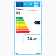 GEMA Shop Energieeffizienzlabel A+ für den Holzvergaserkessel MPM Wood Pro 24 mit 24 kW Nennleistung
