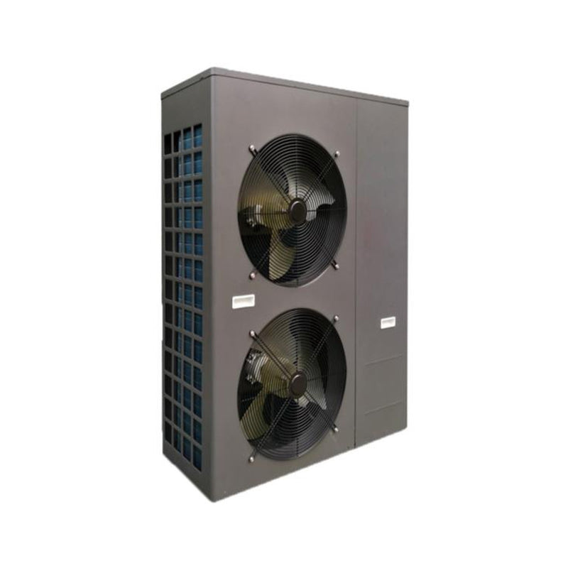 GEMA Shop TITAN-THERM Luft-vatten-värmepump 18 kW i anthracit med två stora fläktar för effektiv uppvärmning