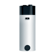 GEMA Shop Vaillant aroSTOR VWL B 200/5 Trinkwasser-Wärmepumpe in Weiß mit schwarzem Kopf und digitalem Display